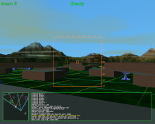 A screenshot of 1.7d9 showing the new style Heads-Up Display that is very similar to our current design